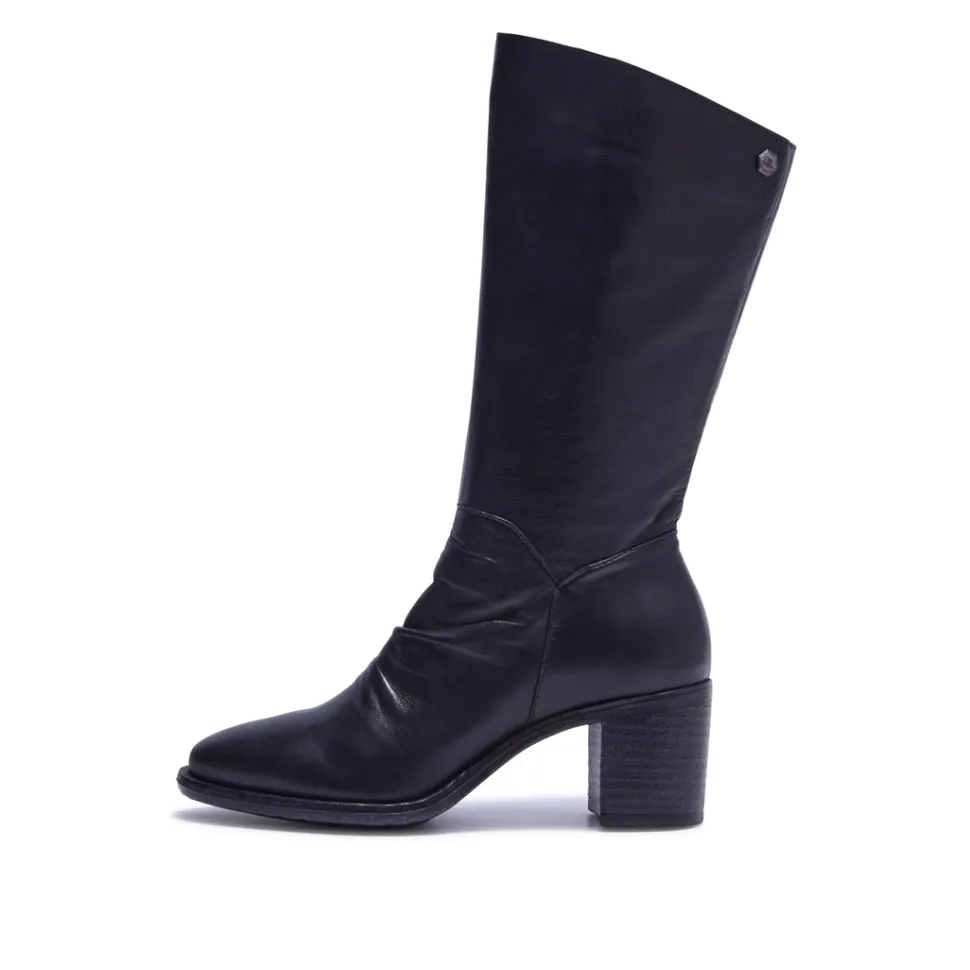 Lodeve Black Leather Ankle Boots