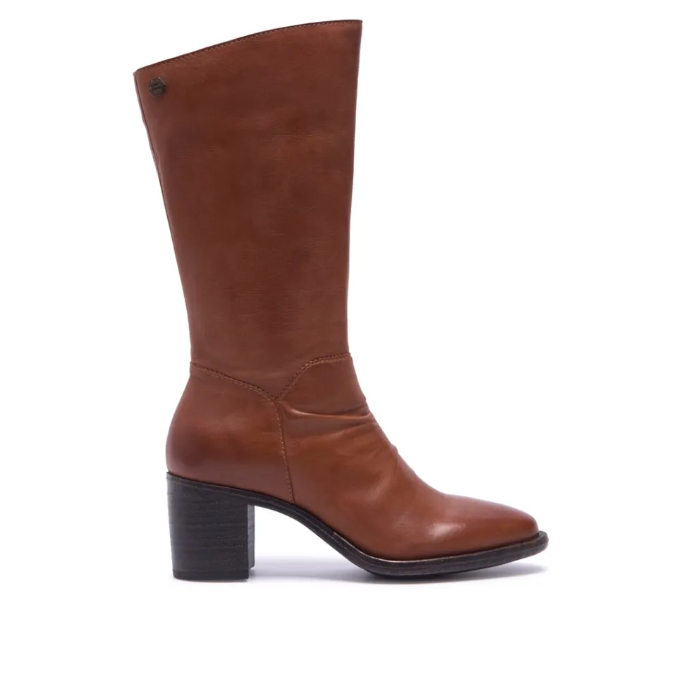 Lodeve Tan Leather Ankle Boots