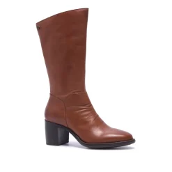 Lodeve Tan Leather Ankle Boots