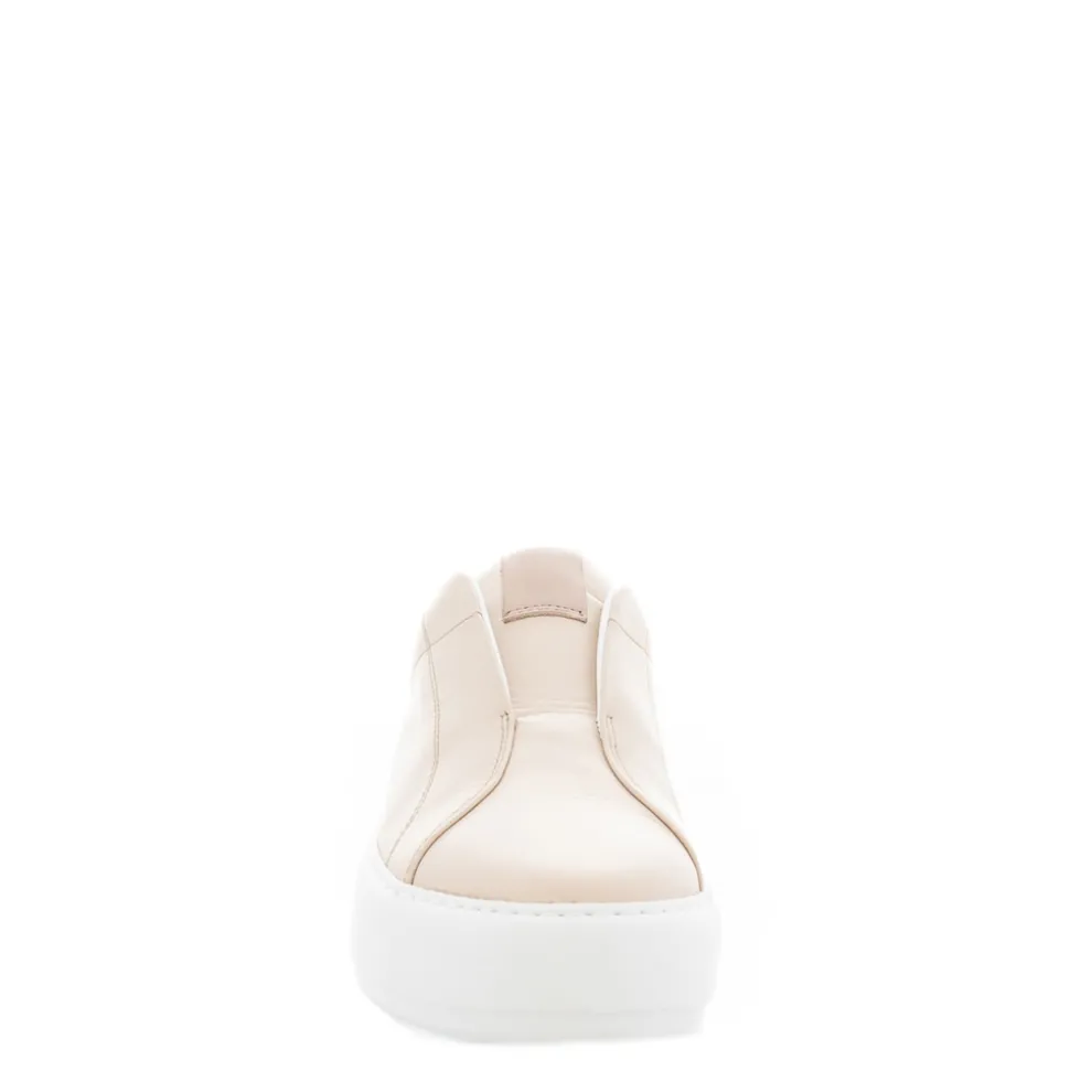 Mabel Beige Leather Trainers