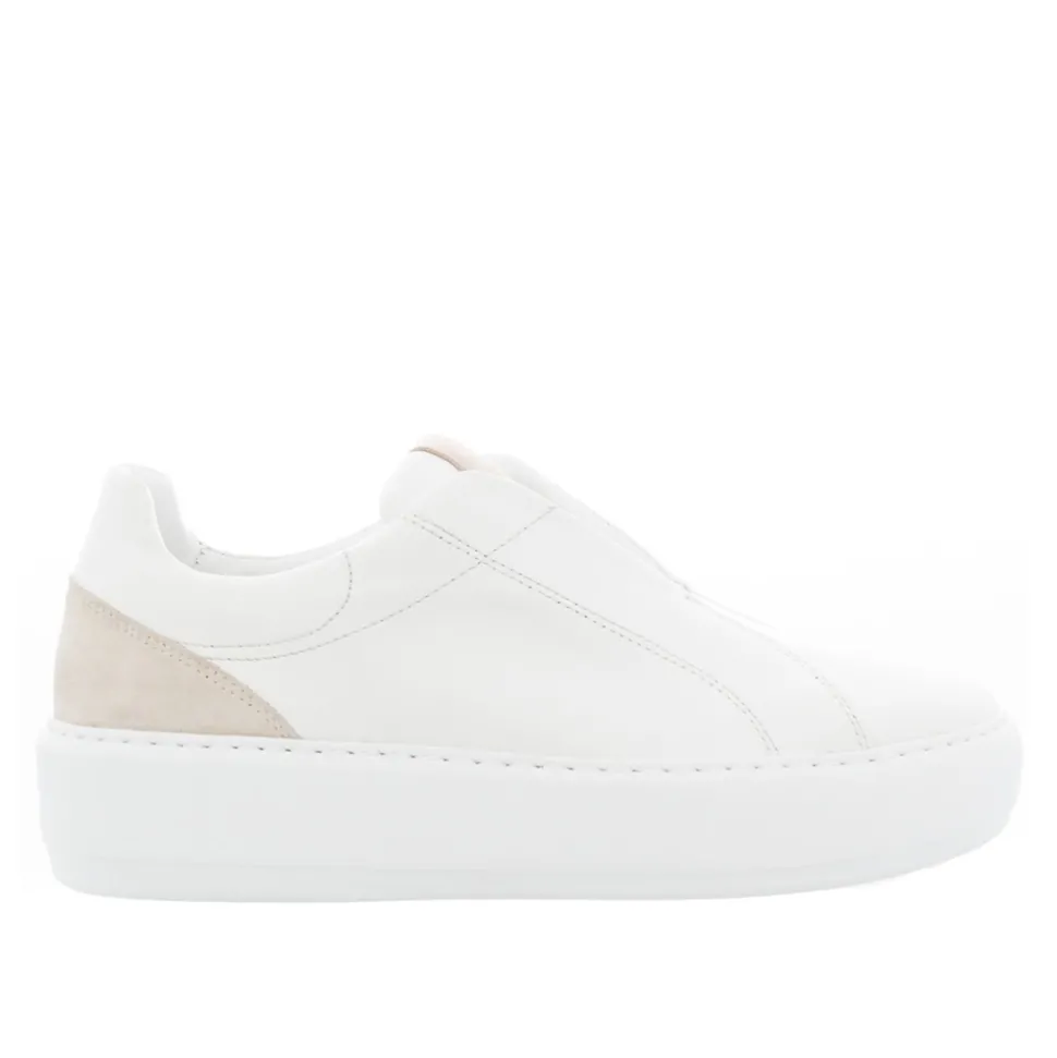 Mabel White Leather Trainers