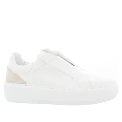Mabel White Leather Trainers