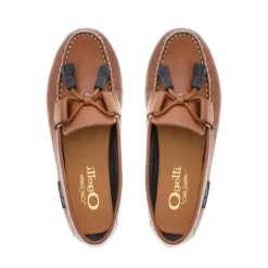 Matteo Tan Leather Deck Shoes