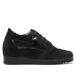 Nemoli Black Leather Trainers