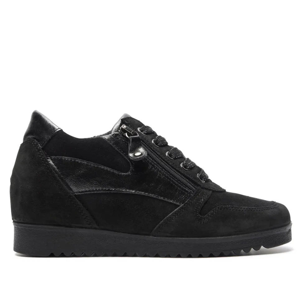 Nemoli Black Leather Trainers