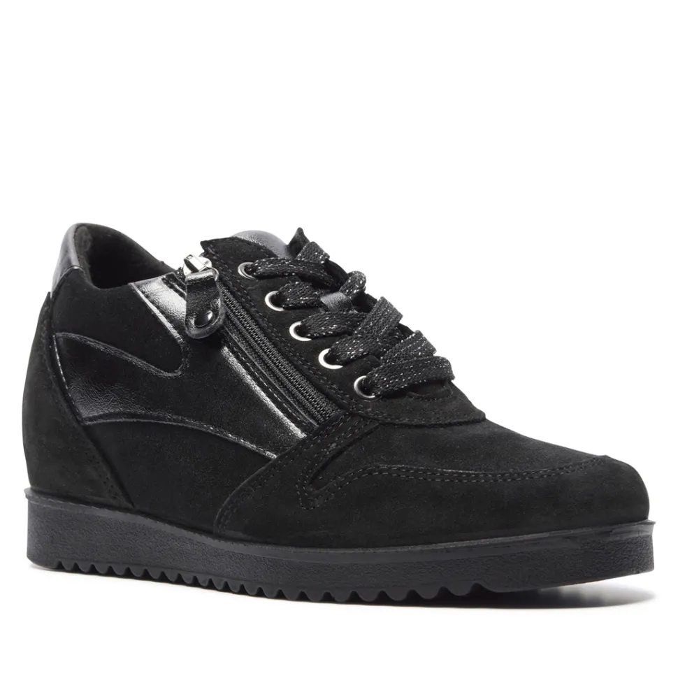 Nemoli Black Leather Trainers