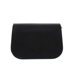 Orsina Black Italian Leather Shoulder Bag