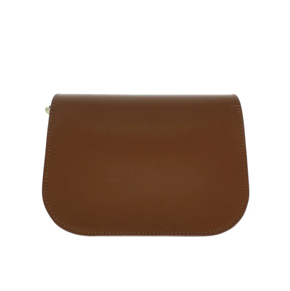 Orsina Tan Italian Leather Shoulder Bag
