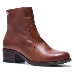 Orvieto Tan Leather Ankle Boots