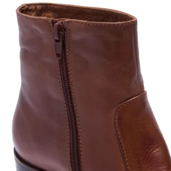 Orvieto Tan Leather Ankle Boots