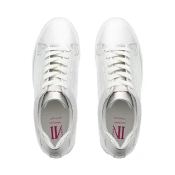 Padova Silver Leather Platform Trainers