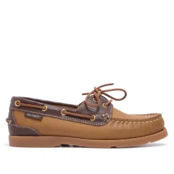 Palazzo Tan Leather Loafers