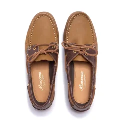 Palazzo Tan Leather Loafers