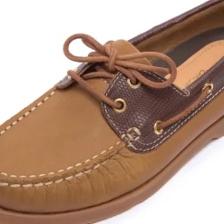 Palazzo Tan Leather Loafers