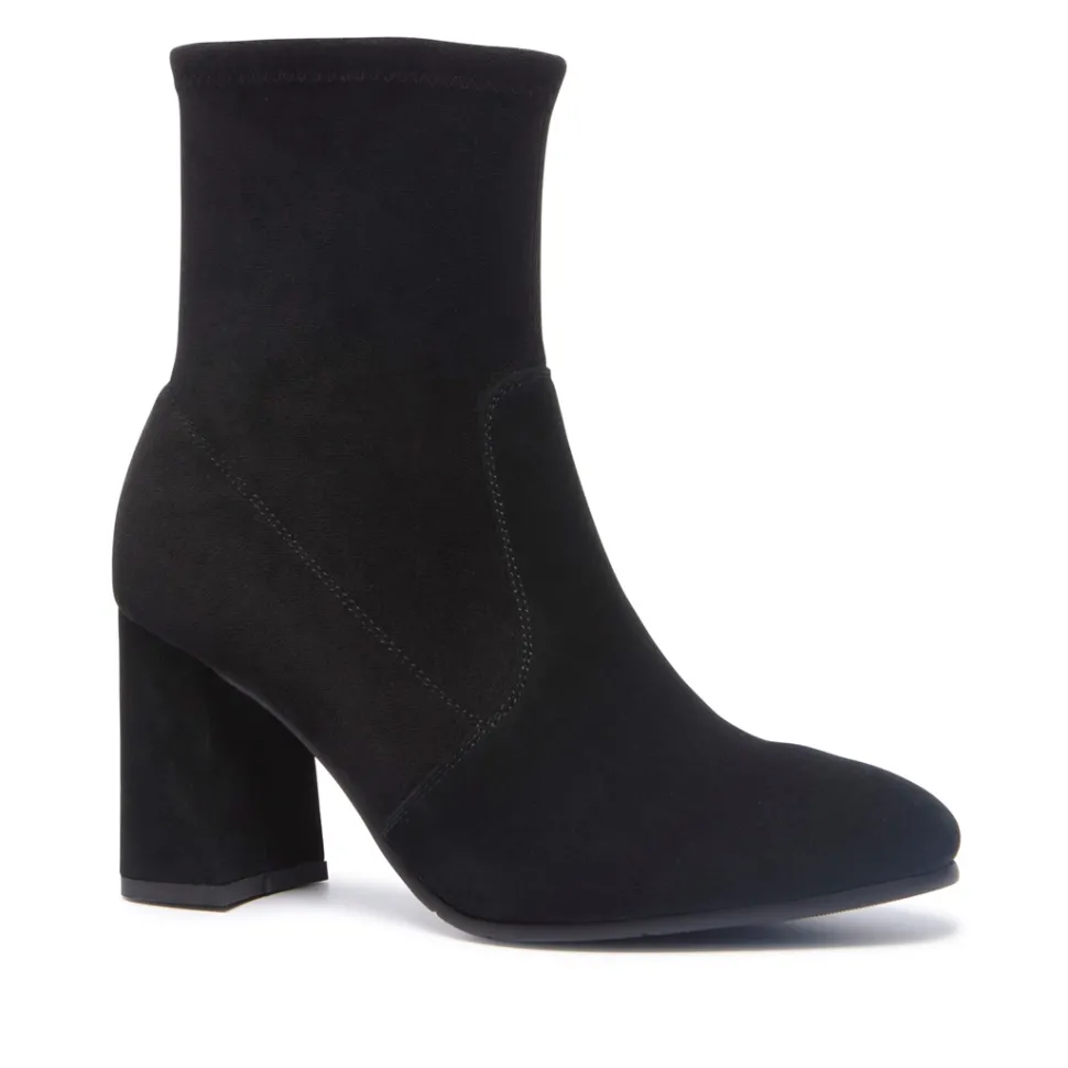 Pelugio Black Suede Ankle Boots