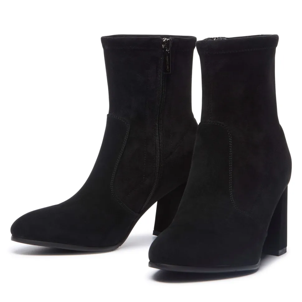 Pelugio Black Suede Ankle Boots
