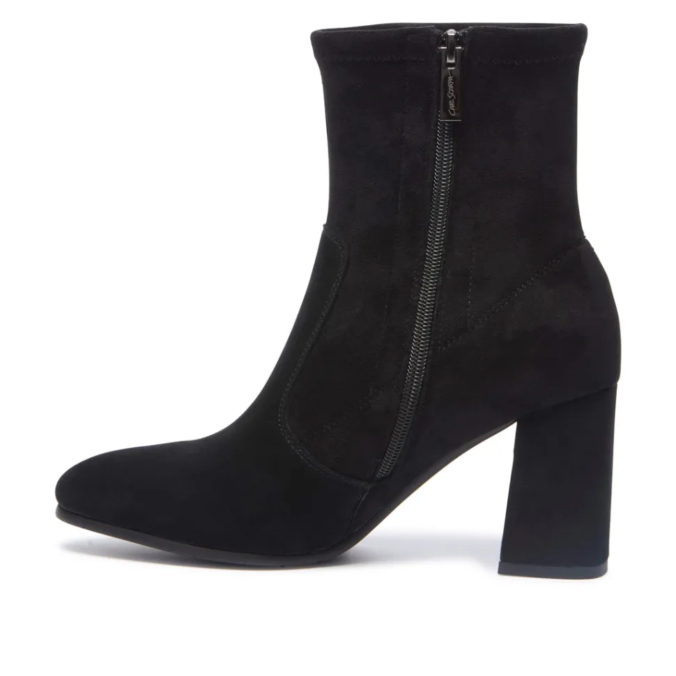 Pelugio Black Suede Ankle Boots