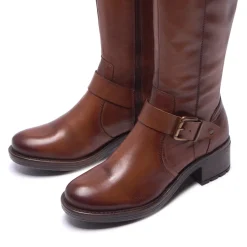 Percile Tan Leather Boots