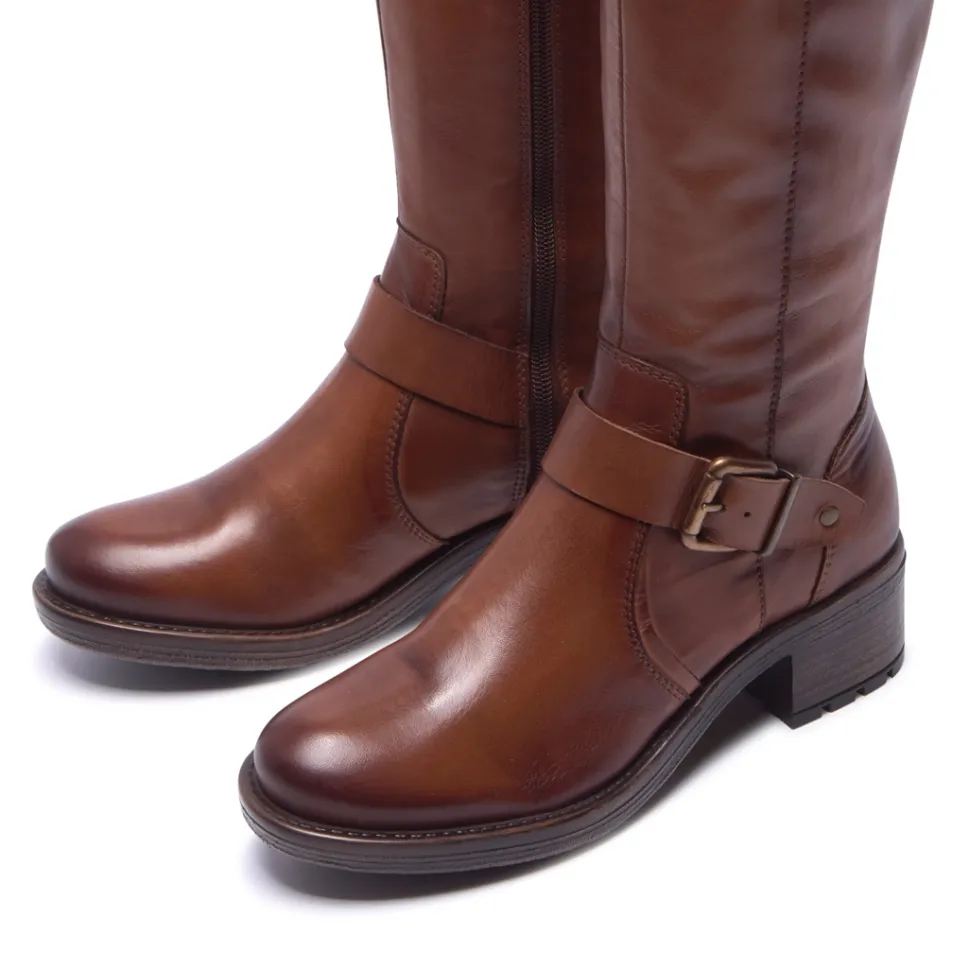 Percile Tan Leather Boots