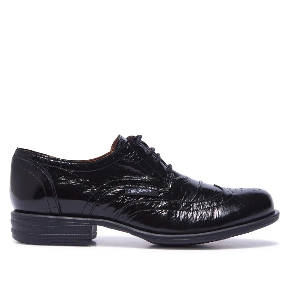Perla Black Patent Leather Loafers