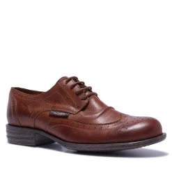 Perla Tan Leather Loafers