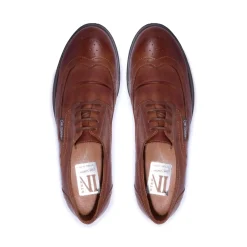 Perla Tan Leather Loafers