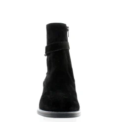 Pollenzo Black Suede Ankle Boots
