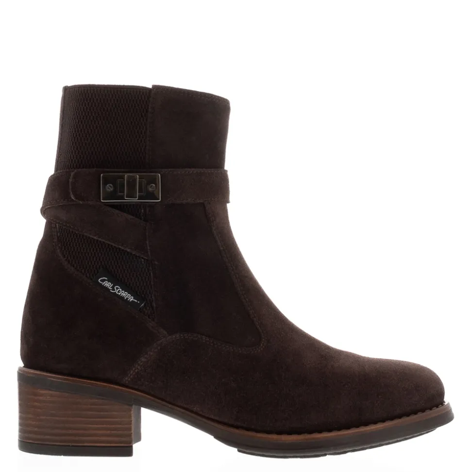 Pollenzo Brown Suede Ankle Boots