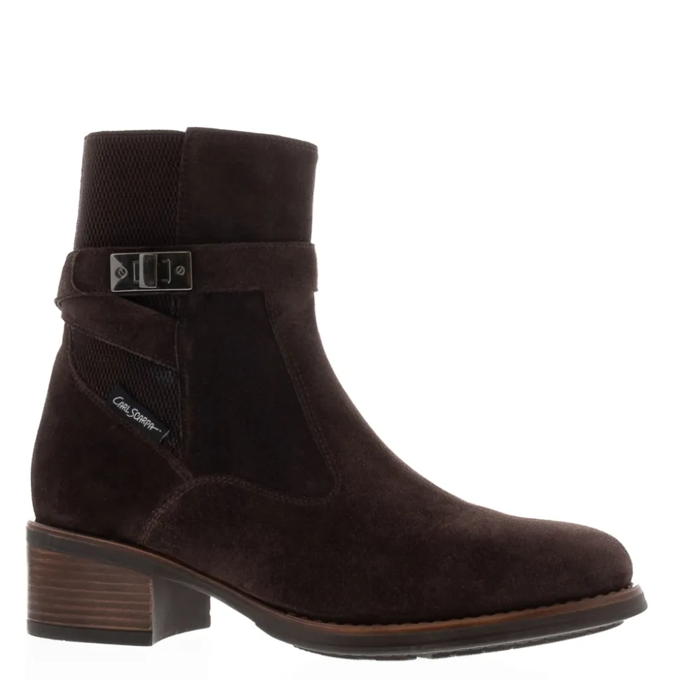 Pollenzo Brown Suede Ankle Boots