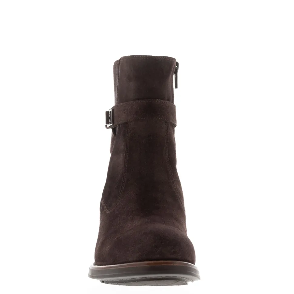 Pollenzo Brown Suede Ankle Boots