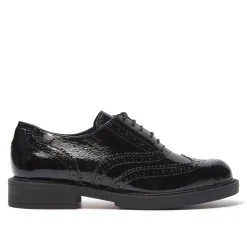 Pronto Black Leather Loafers