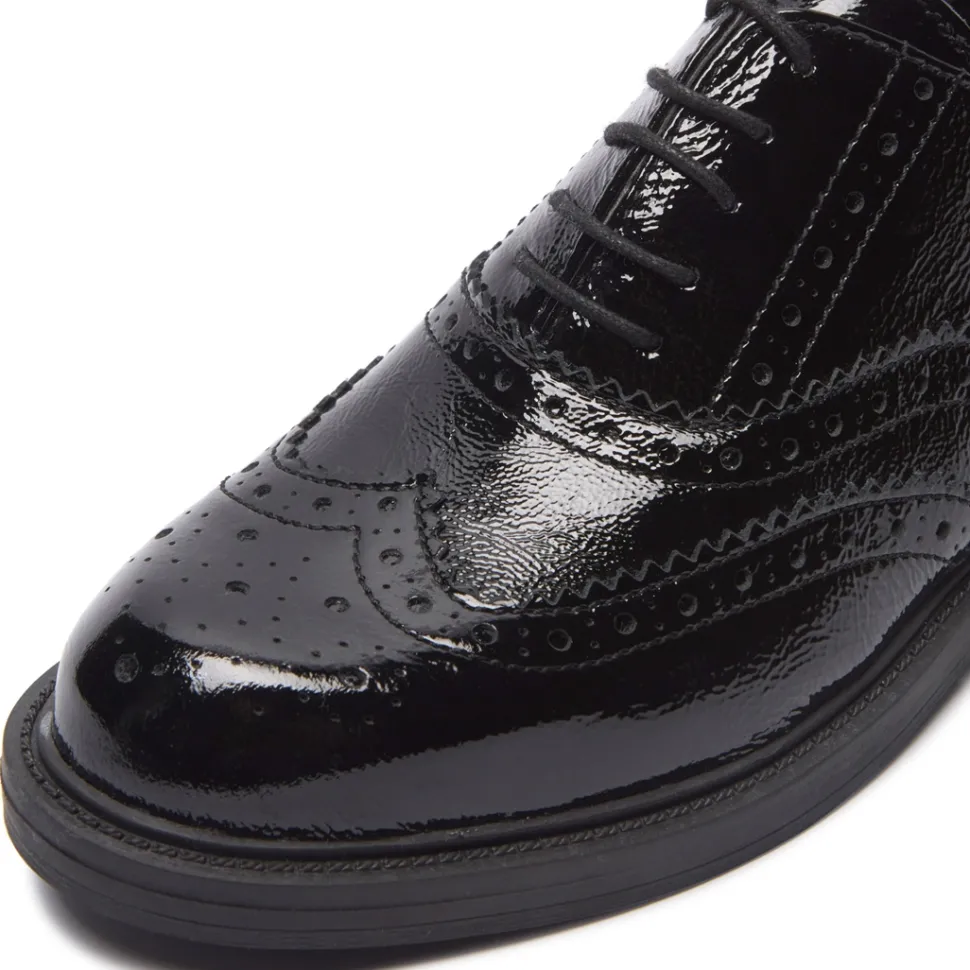 Pronto Black Leather Loafers