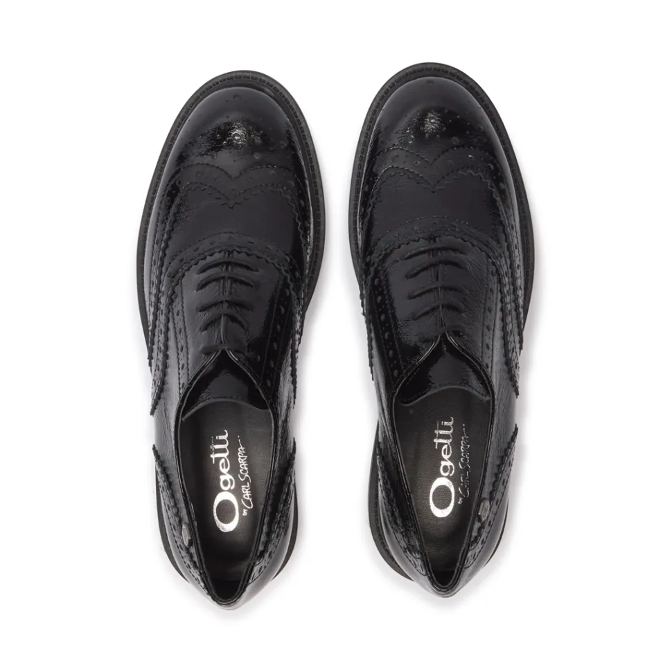 Pronto Black Leather Loafers