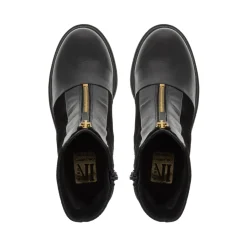 Ranzoni Black Leather Ankle Boots
