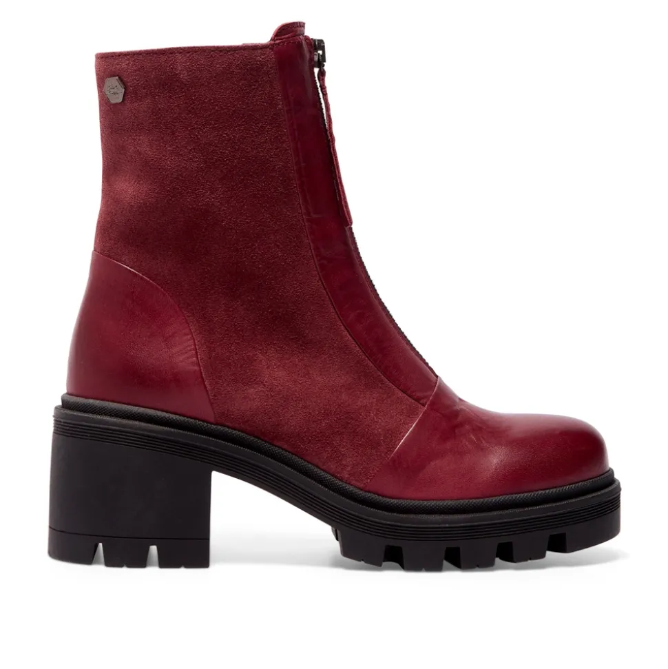 Ranzoni Bordo Leather Ankle Boots