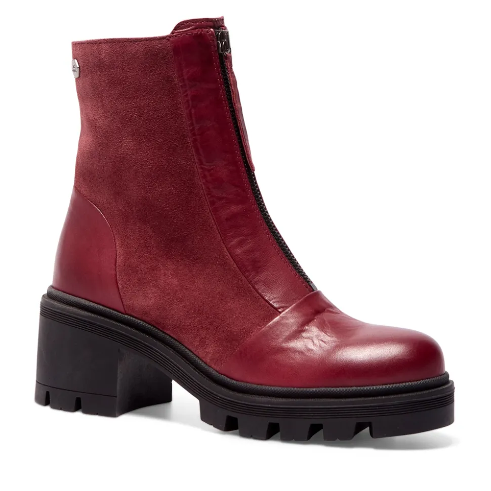 Ranzoni Bordo Leather Ankle Boots