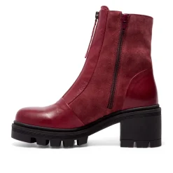 Ranzoni Bordo Leather Ankle Boots