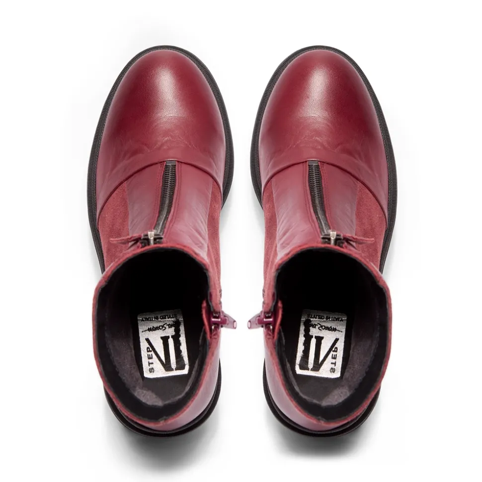 Ranzoni Bordo Leather Ankle Boots
