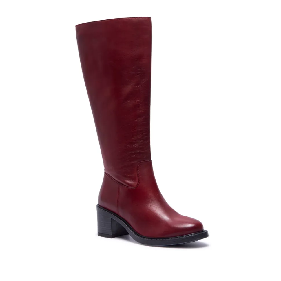 Recetto Red Leather Boots