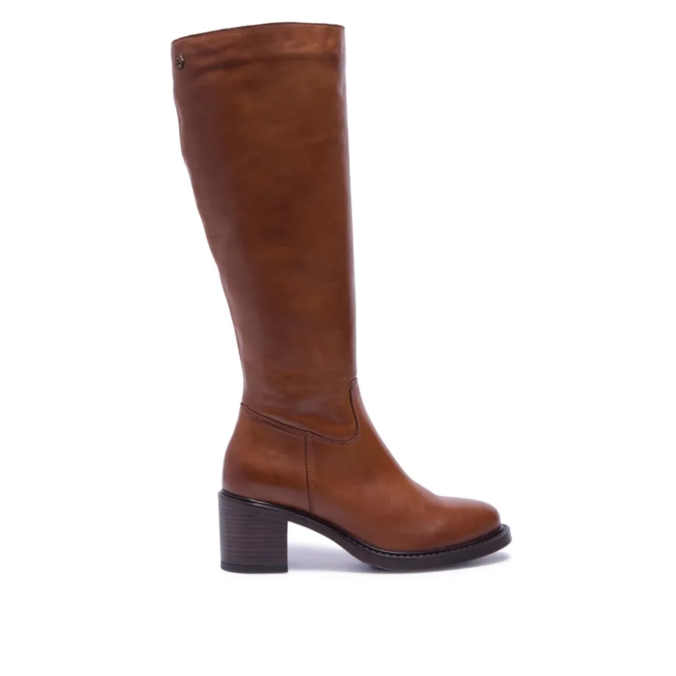 Recetto Tan Leather Boots