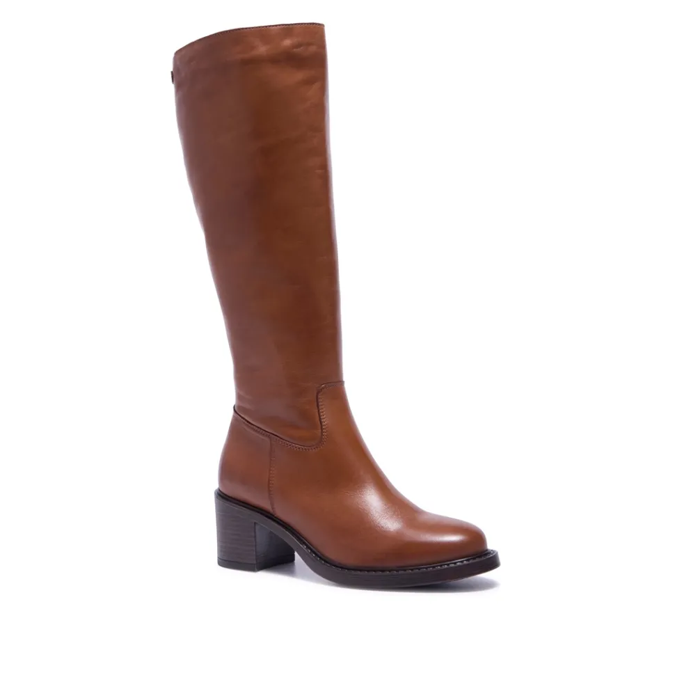 Recetto Tan Leather Boots