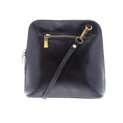 Renata Blue Italian Leather Crossbody Bag