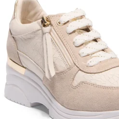 Robyn Cream Leather Chunky Trainers