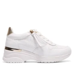 Robyn White Leather Chunky Trainers