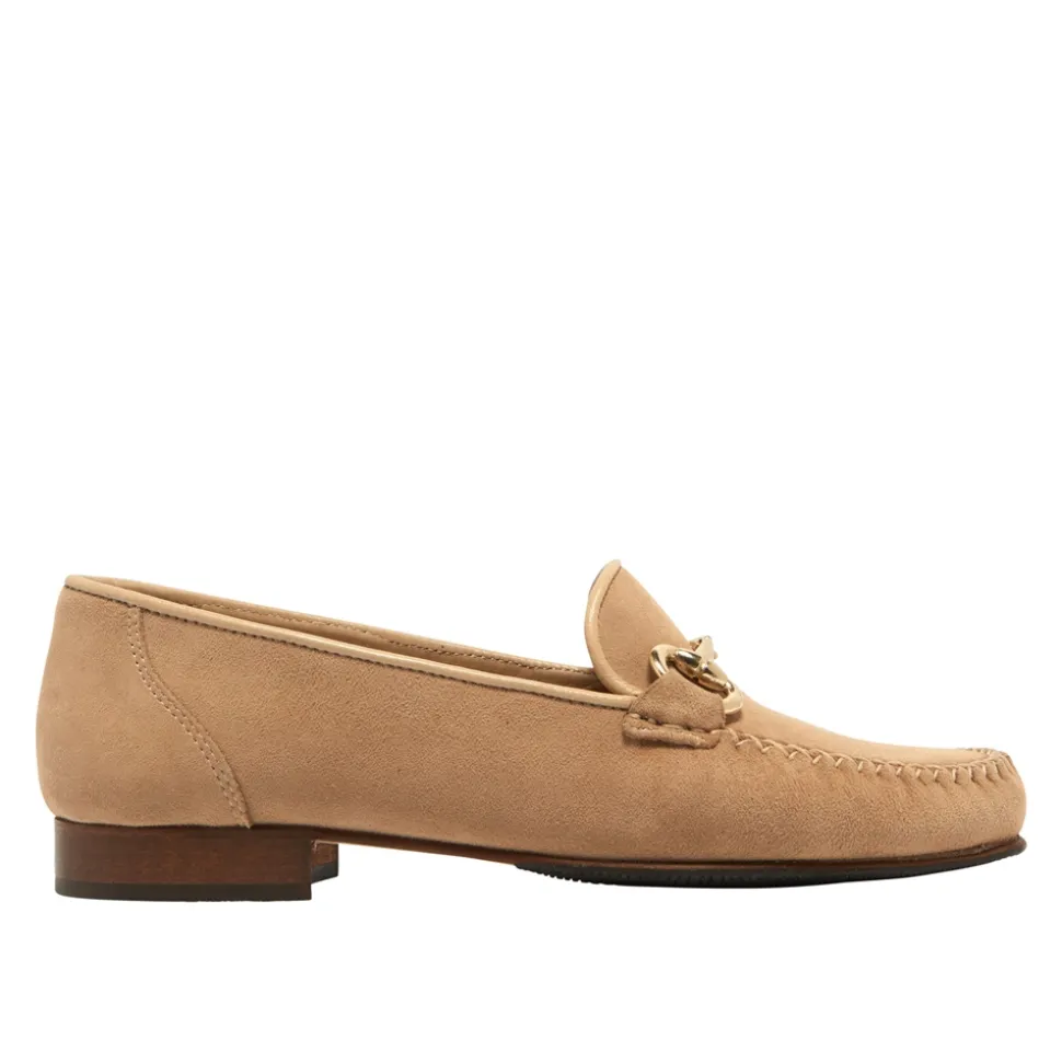 Rochette Taupe Suede Snaffle Loafers