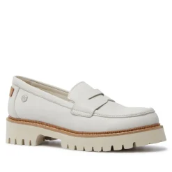 Rolita Off White Leather Loafers