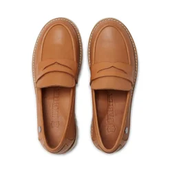 Rolita Tan Leather Loafers