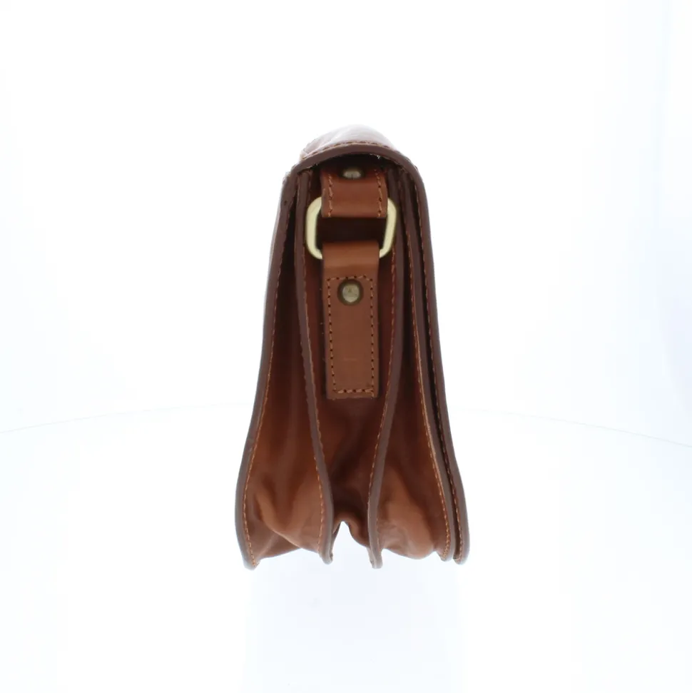Rosalinda Tan Leather Cross-Body Bag