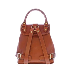 Rosaura Tan Italian Leather Backpack