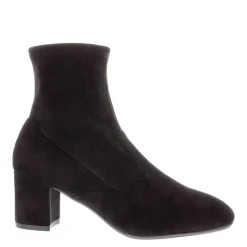 Rose Black Suede Ankle Boots